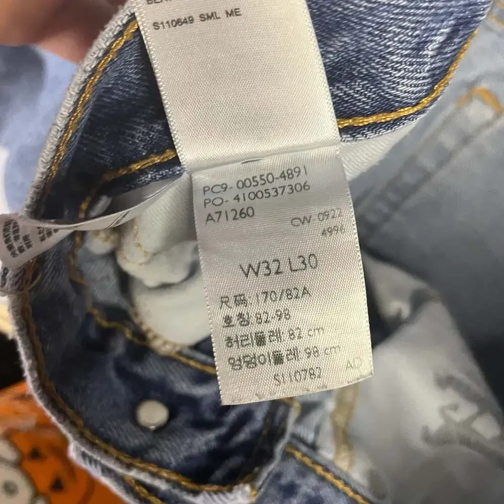 Levi's 550 Blue Relaxed straight Leg Denim Jeans Size Men’s W32 L30
